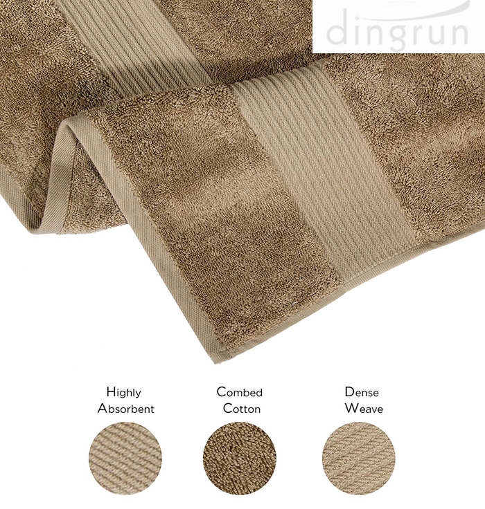 Extra Large Luxury Cotton Bath Towel Soft Absorbent Bath Sheet For Hotel