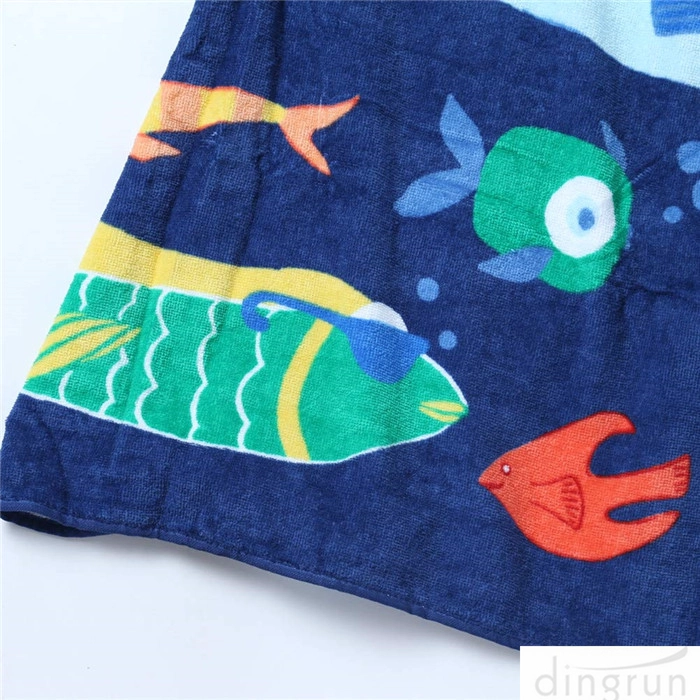 Badhanddoek met kap voor kinderen