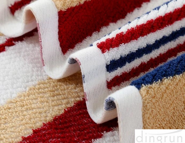Jacquard,AZO Free Soft Touch Striped Terry Customized Cotton Bath Towel 60*120cm