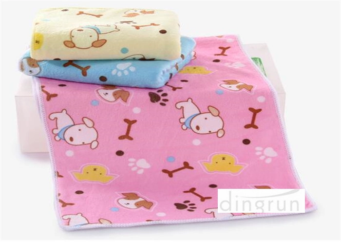 Kinderen aangepaste dikker Microfiber handdoeken snel droog met hond ontwerpen 60 * 120cm