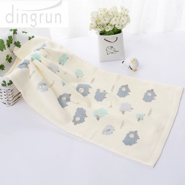 Luxury Pure Cotton Cartoon Bath Towels Home Use Soft Touch Azo Free