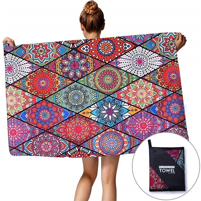 Microfiber Beach Towel Sports Travel Bath Towel