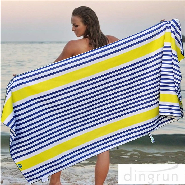 Extra grote bedrukte Microfiber-strandlaken voor op reis