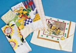 katoen en polyester Gedrukte Handdoek van de Keuken in Franje