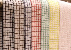 Terry check design kitchen towel