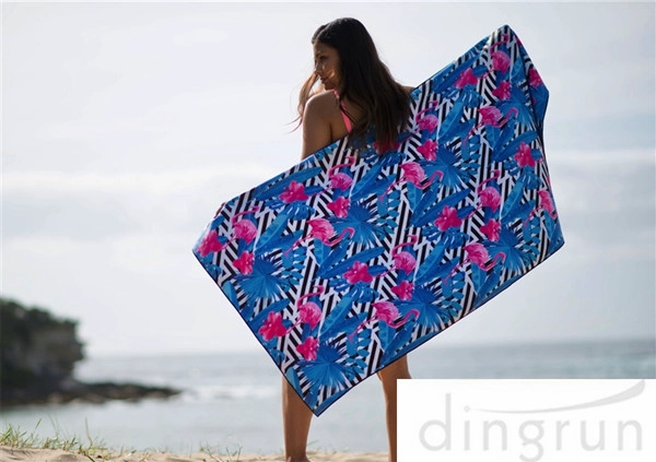 Supper Soft Custom Printed Beach Towels AZO Free Eco-Friendly