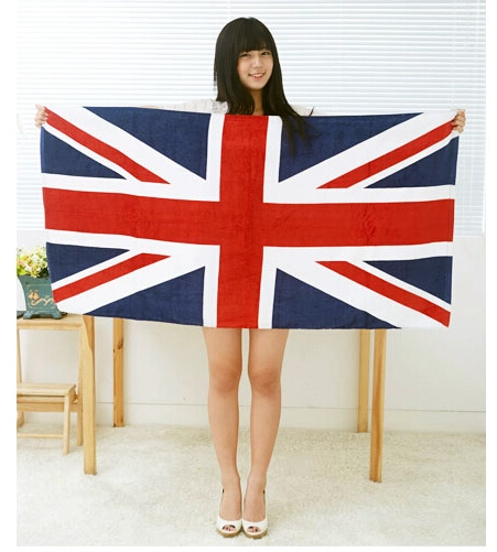 Union Jack cotton beach towel