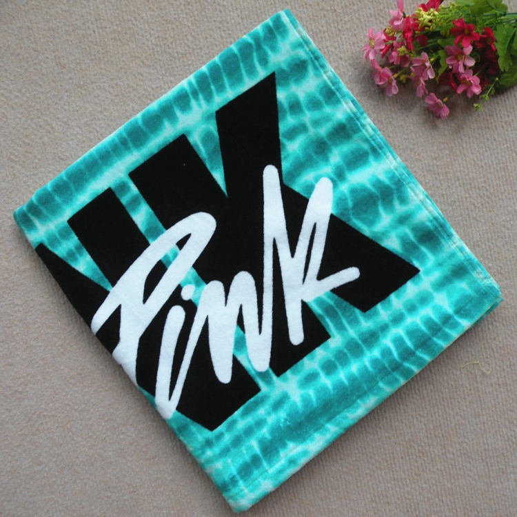 Velour katoenen handdoek voor bad, Roze strandlaken Online, Beste Roze strandlaken