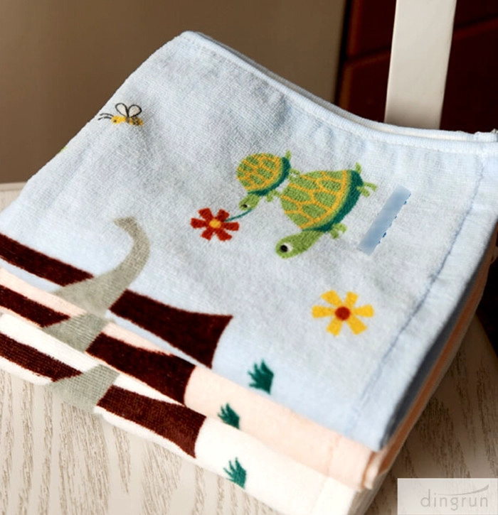 dierlijk ontwerp katoenen gezicht handdoek