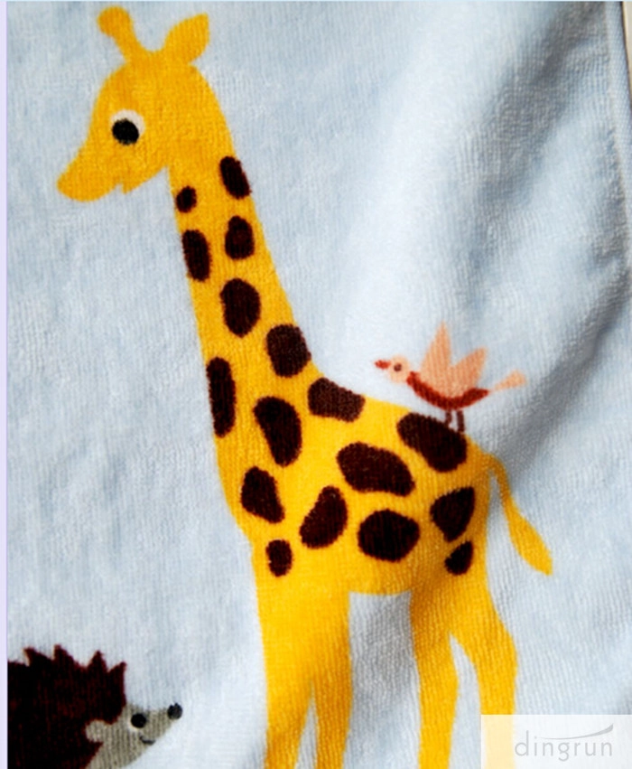 dierlijk ontwerp katoenen gezicht handdoek