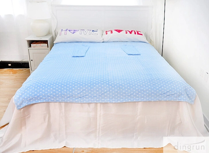 colored coral fleece blanket