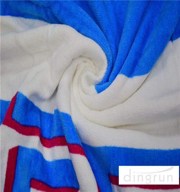 custom printed cotton beach towel stock