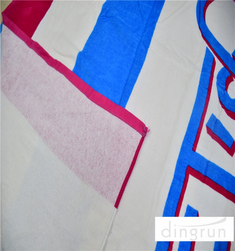 custom printed cotton beach towel stock