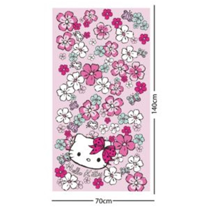 hello kitty printed beach towel