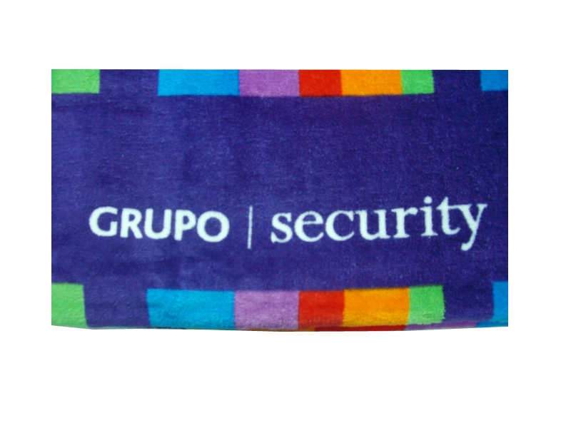 reactive printing cotton beach towel