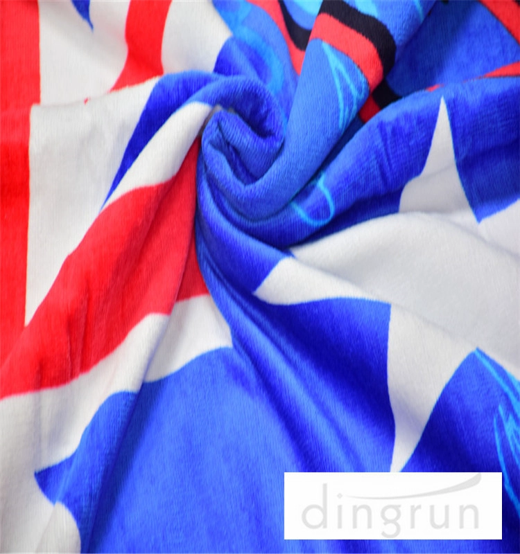 批发游泳毛巾英国活性印花沙滩巾