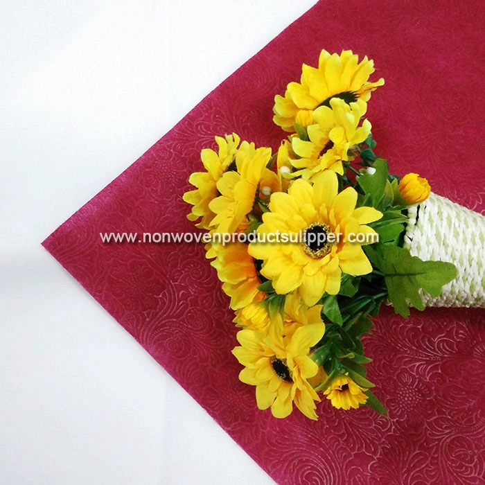 New Embossing GTRX-BRRE01 PP Spunbonded Non Woven Flower Sleeve Rolls For Banquet