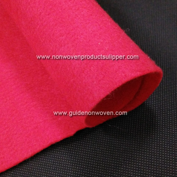 PDSC-CR China Red Color Wholesale Needle Punched Non Woven Fabric Handicraft Felt Products