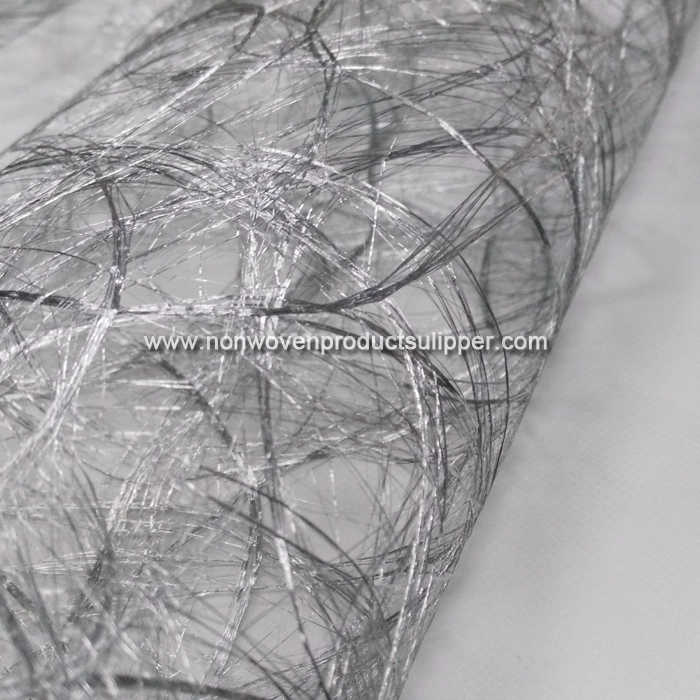 GTDL1001-B Silver Color Floss Non Woven Fabric For Dinner Coffee Table Plate Mat