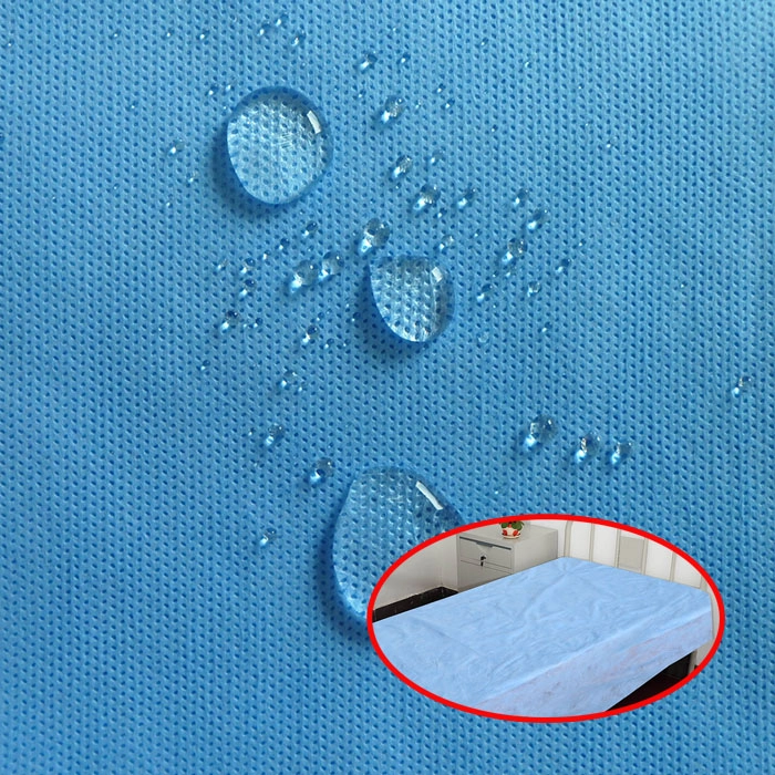 Non Woven Dark Blue Color Disposable Hospital Bed Sheet