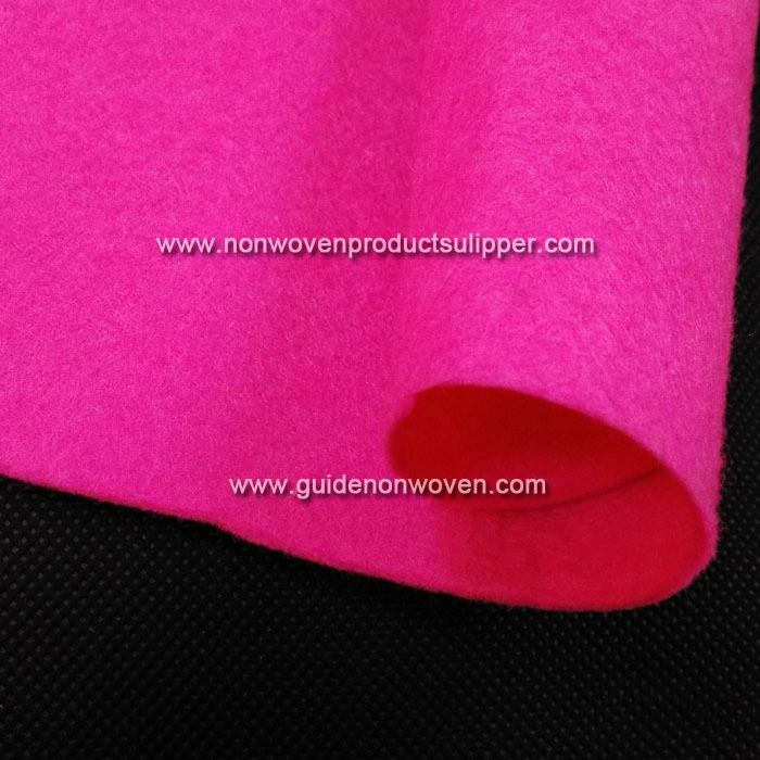 PDSC-PR2 Plum Red Color 100% Excellent PET Needle Punch Non Woven Felt