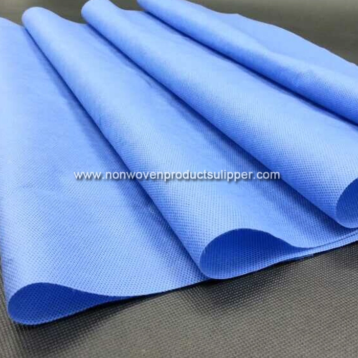 Vendor Hygienic SMS Non Woven  Materials For Medical Hospital Blue PP Protective Cloth