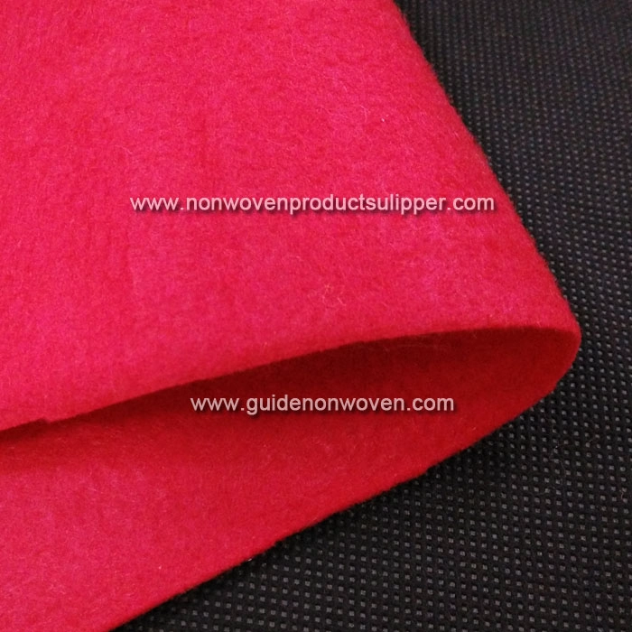 PDSC-CR China Red Color Wholesale Needle Punched Non Woven Fabric Handicraft Felt Products