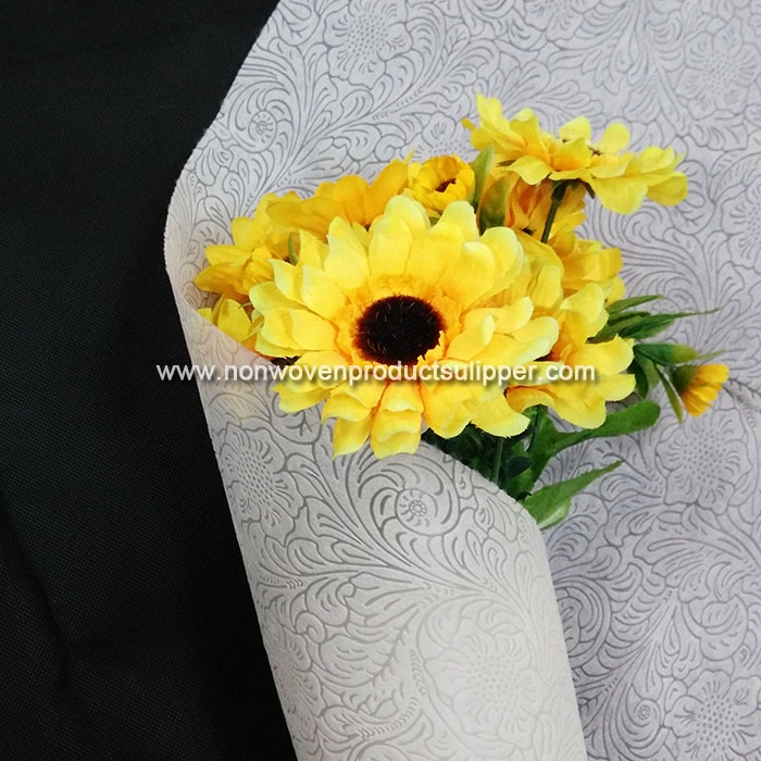 New Embossing GTRX-OFFWH01 PP Spunbonded Non Woven Wrapping Materials For Fresh Flower