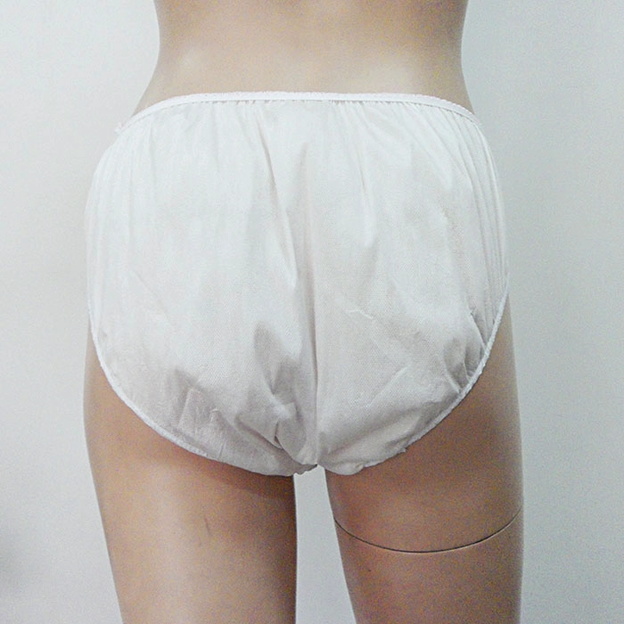 China New Design Pure Color Nonwoven Big Size Pregnant Adults Disposable Panties Factory manufacturer