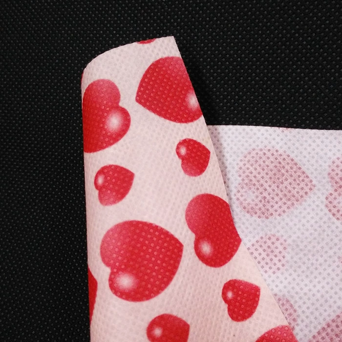 porcelana Proveedor de tejido de poliéster no tejido, tejido no tejido de poliéster spunbond de impresión en forma de corazón para embalaje JL-2025, Fábrica de PET no tejido fabricante Proveedor de tejido de poliéster no tejido, tejido no tejido de poliéster spunbond de impresión en forma de corazón para embalaje JL-2025, Fábrica de PET no tejido