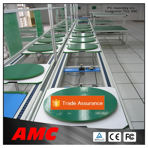 خط AMC الجمعية بقيادة الحزام الناقل طاولة العمل