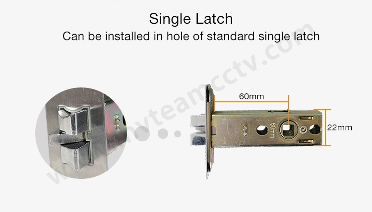 Simple Design And Easy Install Smart Door Handle Lock Chargeable Biometric Fingerprint Lock With Small Body