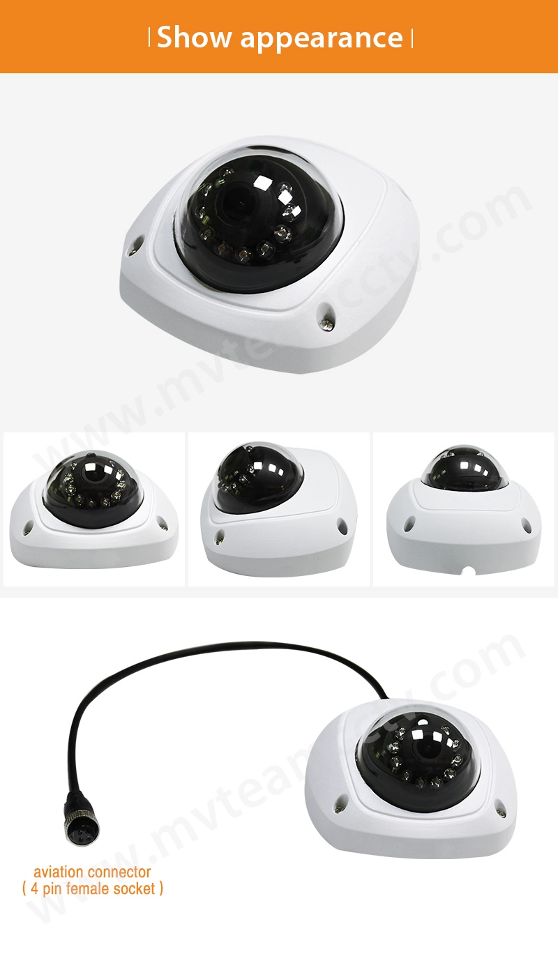 Vandal-proof HD AHD 2MP 1080P Night Vision Infrared Car Camera for Bus, Metro
