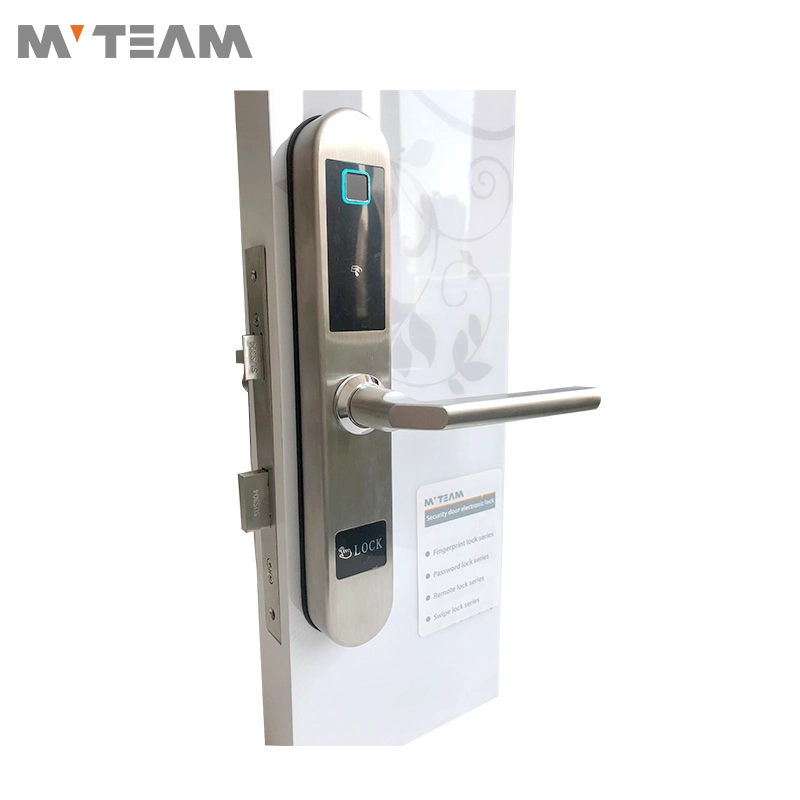 Home Hotel Intelligence Biometric Fingerprint Smart Door Lock System Wholesale Price Use Finger/Card/Code/Key To Open The Door