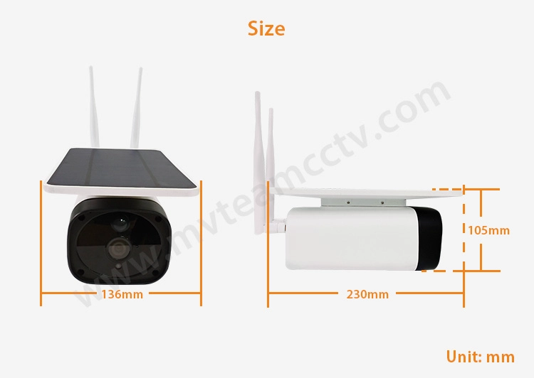 2020 Wireless Waterproof Outdoor 4G WiFi Solar Camera 1080P PIR Two-way Audio Solar Panel Powered Battery Security Camera 