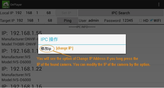 change ip