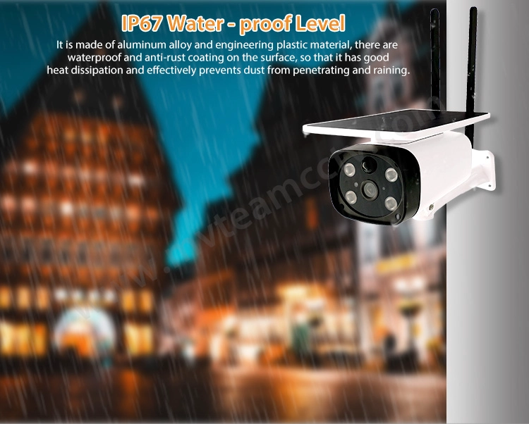 Wireless PIR Starlight 4G Solar Camera Waterproof IP67 Solar Powered Battery Security Camera Support LTE GSM SIM Card