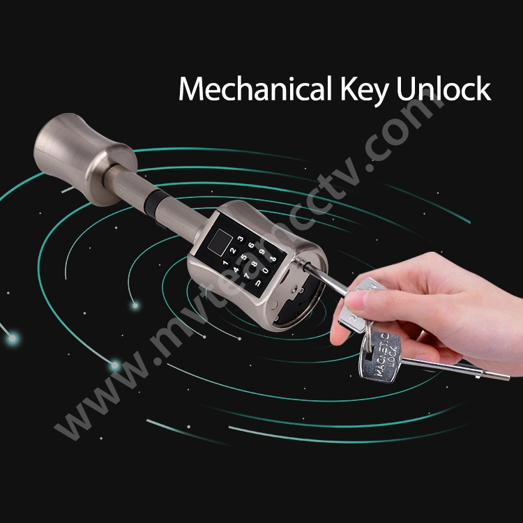 Tuya APP Bluetooth Smart Cylinder Lock Battery Powered Keypad Code Fingerprint Keyless Internet Remote Safe Lock For Home
