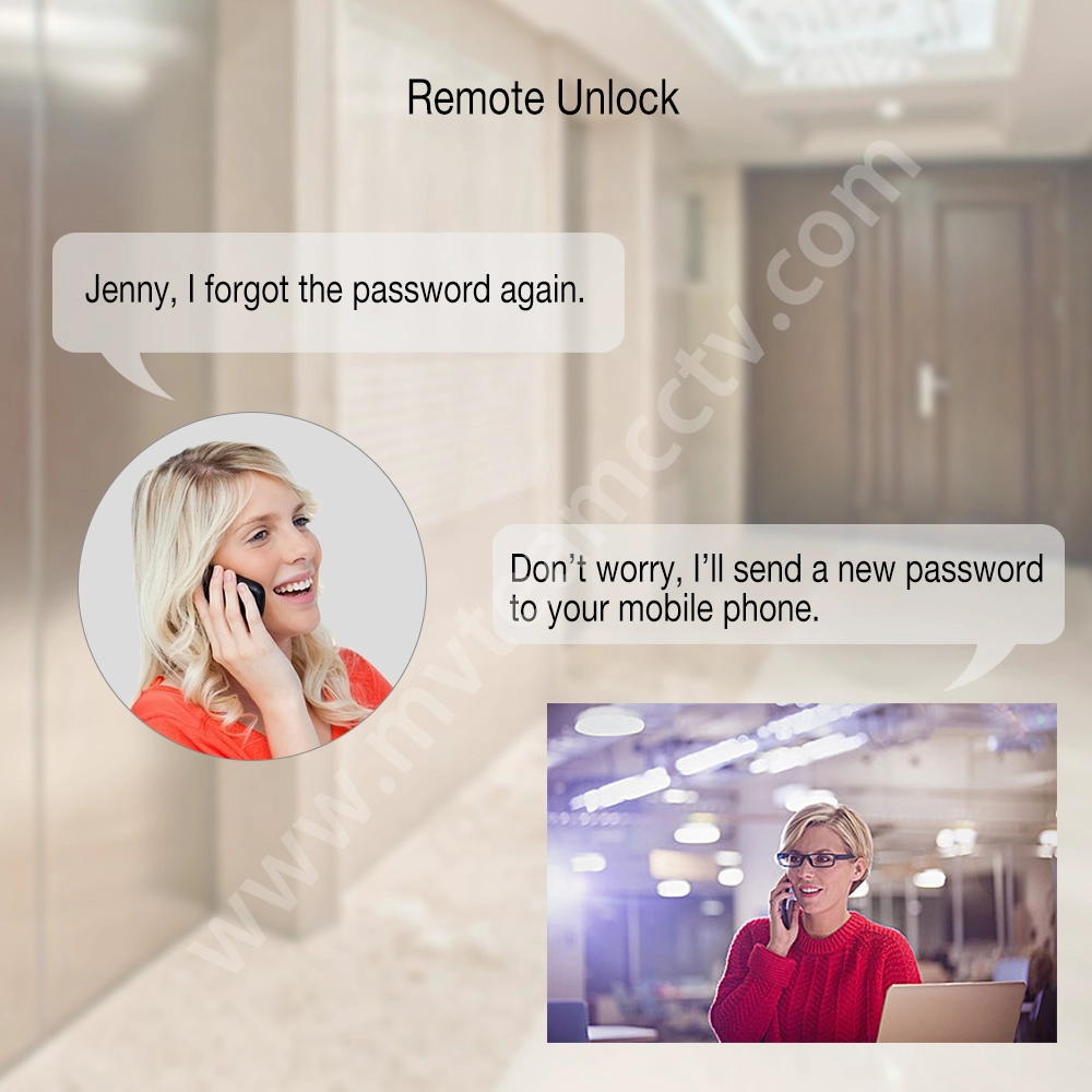 High Security Fingerprint Intelligent Remote Control Bluetooth Door Lock With APP