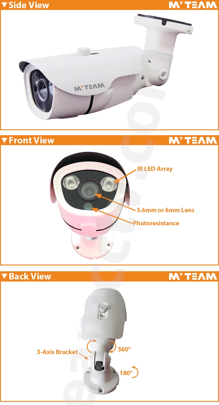 H.265 2MP 1080P 30m IR Best Low Light  Starvis IP Camera MVT-M1480S