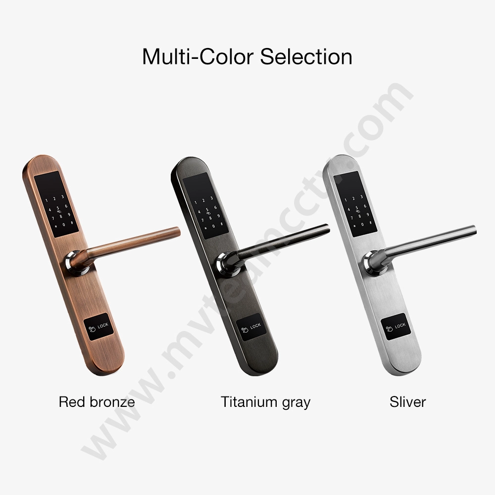Code Door Lock 304 Stainless Steel House Door Lock Support Password Card Mechanical Key Unlock