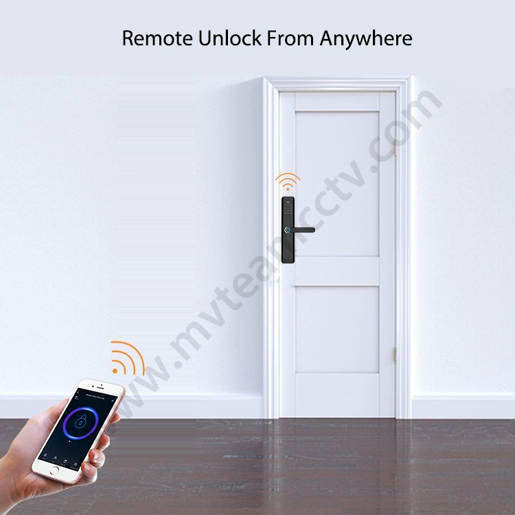 New Design Touchless APP WiFi Bluetooth Control Smart Lock For Door Fingerprint Home Apartment Locks With Tuya Or TTLock APP
