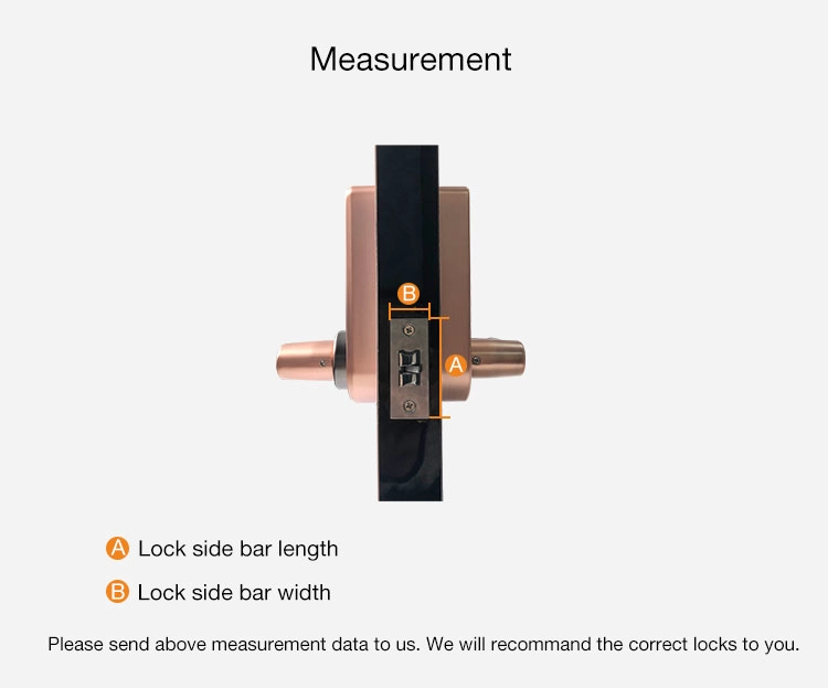 Hidden Key Hole Biometric Fingerprint Smart Door Handle Lock For Bedroom, Home, Office