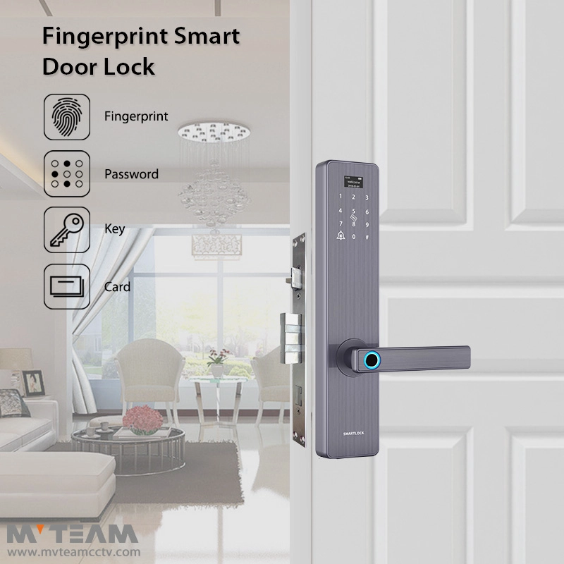 Door Safety Lock Best Tech Smart Fingerprint House Entrance Door Locks with Beep Alarm