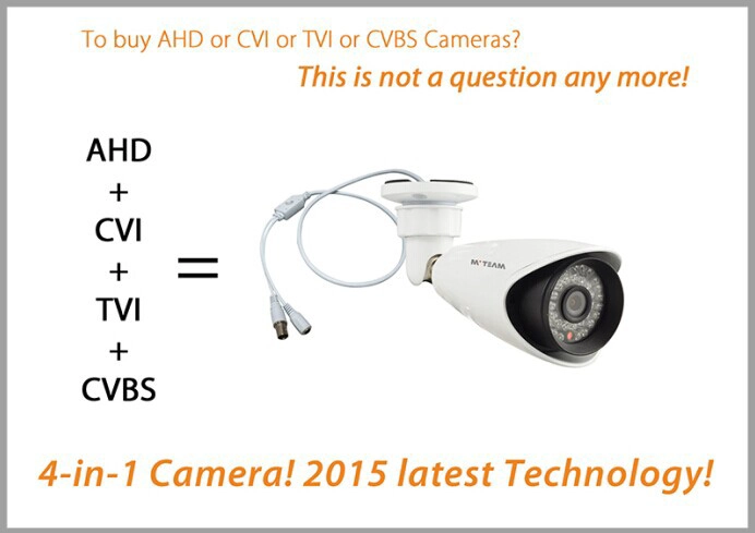 720P Outdoor Waterproof Hybrid AHD Camera with TVI CVI AHD CVBS MVT-TAH30