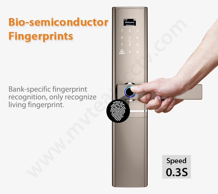 Smart Fingerprint Door Lock Keyless Home Office Security Door Lock With C Level Cylinder