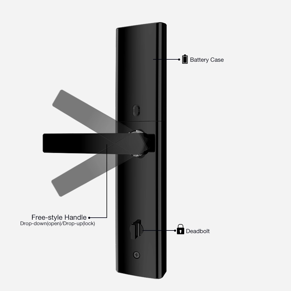 Entry Door Lockset with Deadbolt Residential Entry Electronic Smart Fingerprint Door Lock
