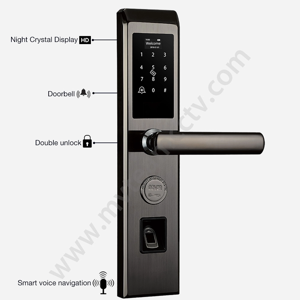 Digital Door Lock Biometric Fingerprint Card Password Keyless Smart Home Door Locks
