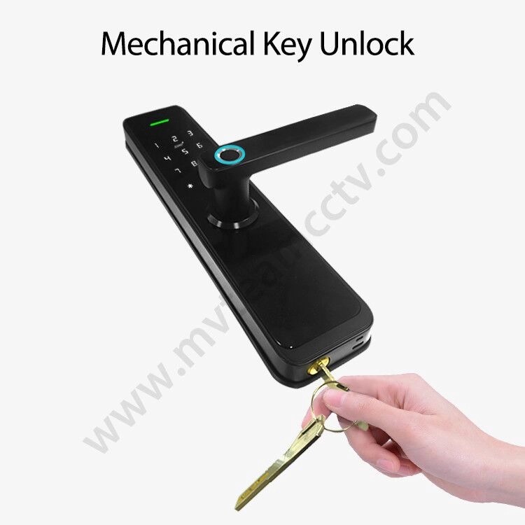 High Security Anti Theft Smart Lock Door Thumbprint Biometric Intelligent Electronic Fingerprint WiFi TTLock Tuya Door Lock