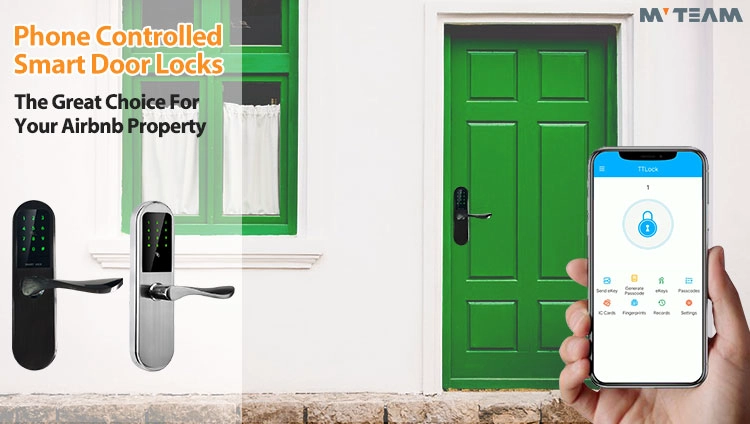 Smart Door Lock System Keyless Digit NFC WiFi APP Bluetooth Door Lock For Home Apart Hotel
